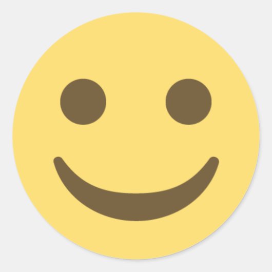 Sticker Rond Smiling emoji (Devant)