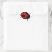 Sticker Rond Smiling Ladybug - (Sac)