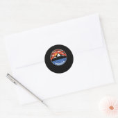 Sticker Rond Smith Mountain Lake - Virginie (Enveloppe)