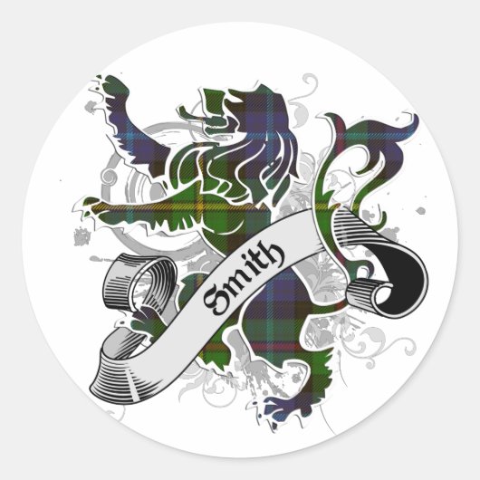 Sticker Rond Smith Tartan Lion (Devant)