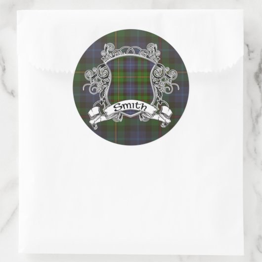 Sticker Rond Smith Tartan Shield (Sac)