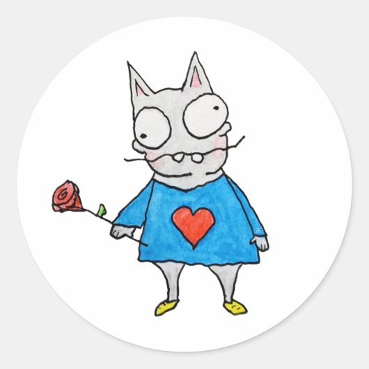 Sticker Rond Smitten Kitten (Devant)