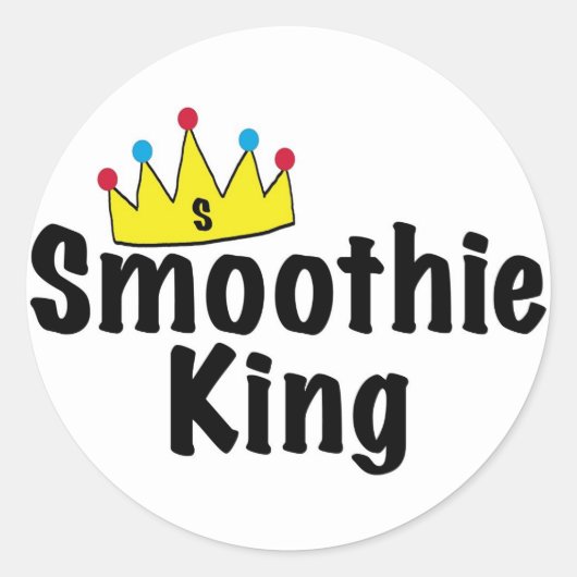 Sticker Rond Smoothie King (Devant)