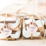 Sticker Rond S'more amour Mariage de automne Favor<br><div class="desc">Ramenez à la maison S'more mariage d'amour ou la douche nuptiale préfèrent autocollant. Parfait pour l'automne. Customiser le texte avec les initiales ou les noms du marié et du marié et ajouter la date du mariage</div>