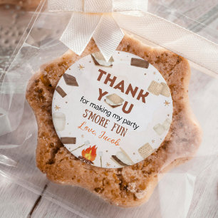 Sticker Rond S'more Fun Camping Anniversaire de enfant