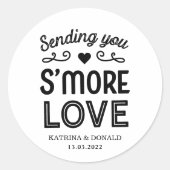 Sticker Rond S'more Love Mariage (Devant)