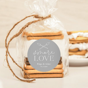 Sticker Rond Smore Love Mariage Mariage Fête d'anniversaire Fav
