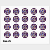 Sticker Rond S'mores pas les guerres (Feuille)