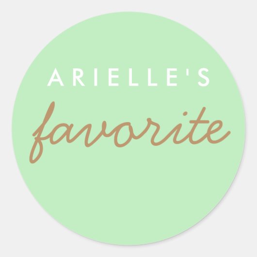 Sticker Rond Snack Favori "Her" (Devant)