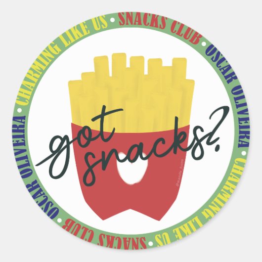 Sticker Rond Snacks - CA (Devant)