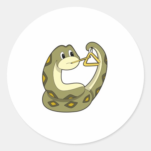 Sticker Rond Snake at Music with Triangle.PNG (Devant)