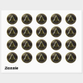 Sticker Rond SNAKE SHIELDAjpg (Feuille)