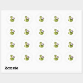 Sticker Rond Snake with Cup (Feuille)