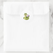 Sticker Rond Snake with Cup (Sac)