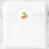 Sticker Rond Snake with Cup (Sac)