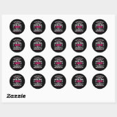 Sticker Rond Snare Drum Player Maman Drummers Drummers (Feuille)