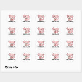 Sticker Rond Snaxolotl Axolotl Amateurs de doux animaux Popcorn (Feuille)