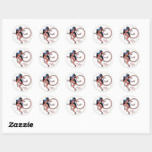 Sticker Rond Sneaky Devil (Feuille)
