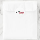 STICKER ROND **SNIPER** (Sac)