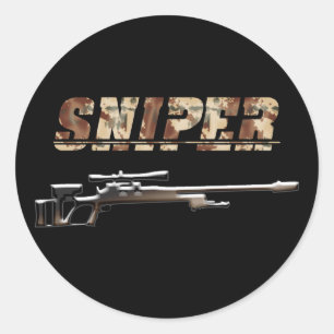 Sticker Rond Sniper