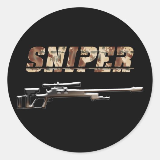 Sticker Rond Sniper (Devant)