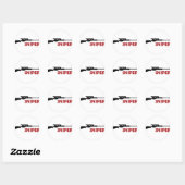 STICKER ROND **SNIPER** (Feuille)