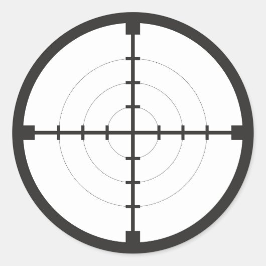 Sticker Rond sniper fintarget (Devant)