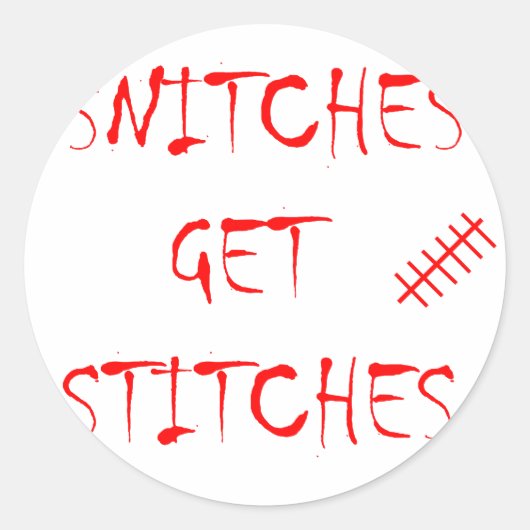 Sticker Rond Snitches Obtenir des points (Devant)
