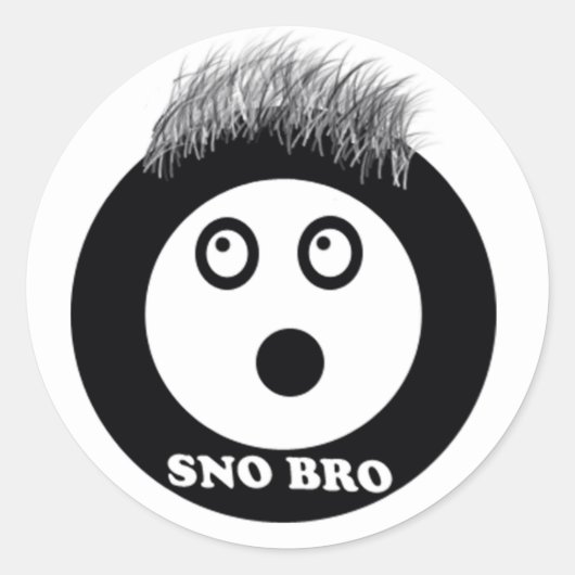 Sticker Rond sno bro (Devant)