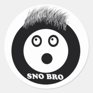 Sticker Rond sno bro