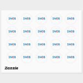 STICKER ROND SNOB / ANTI-OBAMA (Feuille)