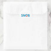 STICKER ROND SNOB / ANTI-OBAMA (Sac)