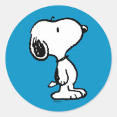 Sticker Rond Snoopy Classic Comics (Devant)
