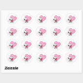 Sticker Rond Snoopy Hugs & Kisses (Feuille)