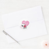 Sticker Rond Snoopy Hugs & Kisses (Enveloppe)