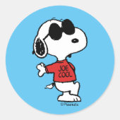 Sticker Rond Snoopy "Joe Cool" Standing (Devant)
