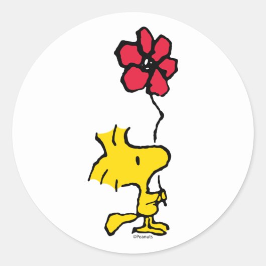 Sticker Rond Snoopy So Sweet Flower (Devant)