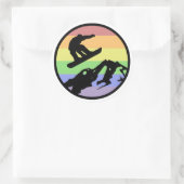 Sticker Rond Snowboard (Sac)