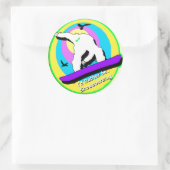 Sticker Rond Snowboard (Sac)