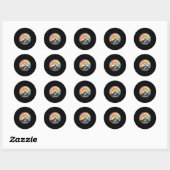 Sticker Rond Snowboard Arosa Lenzerheide Suisse (Feuille)