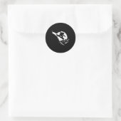 Sticker Rond Snowboard Cliff Snowboard Snowboard Distresse (Sac)