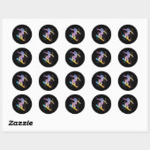 Sticker Rond Snowboard Colorful Snowboard Snowboard &# ; (Feuille)
