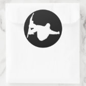 Sticker Rond snowboard cool (Sac)