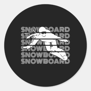 Sticker Rond Snowboard Femmes Snowboard Snowboard Snowboard
