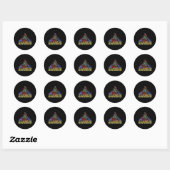 Sticker Rond Snowboard Ski Snowboard Activité compétitive (Feuille)