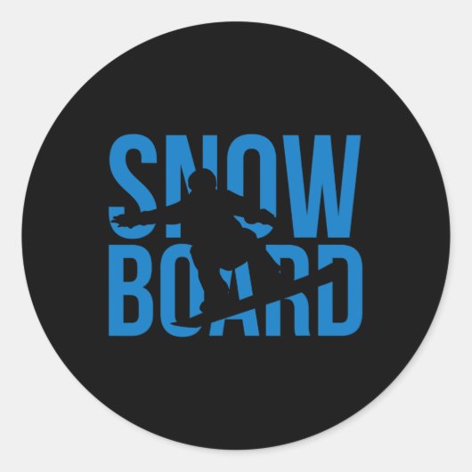 Sticker Rond Snowboard Snowboard 8 (Devant)