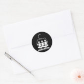 Sticker Rond Snowboard Snowboard Funny Snowboard (Enveloppe)