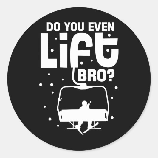 Sticker Rond Snowboard Snowboard Funny Snowboard 1 (Devant)