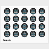 Sticker Rond Snowboard Snowboard Si vous ne tombez pas (Feuille)