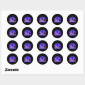 Sticker Rond Snowboard Snowboard Snowboard 1 (Feuille)